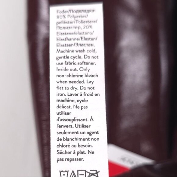 NWT SPANX Women’s Faux Patent Leather Liquid Gloss LEGGINGS 20301R Ruby MEDIUM - Picture 16 of 16